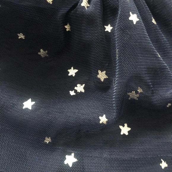 Carter’s navy blue tutu leggings with silver stars, 18M - Picture 2 of 4